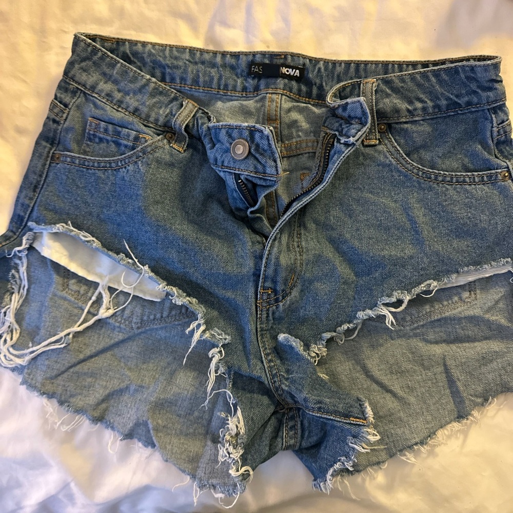 Denim shorts